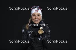 22.02.2020, Antholz, Italy (ITA): Ingrid Landmark Tandrevold (NOR) - IBU world championships biathlon, medals, Antholz (ITA). www.nordicfocus.com. © Manzoni/NordicFocus. Every downloaded picture is fee-liable.