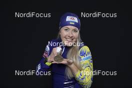 22.02.2020, Antholz, Italy (ITA): Yuliia Dzhyma (UKR) - IBU world championships biathlon, medals, Antholz (ITA). www.nordicfocus.com. © Manzoni/NordicFocus. Every downloaded picture is fee-liable.