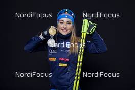 16.02.2020, Antholz, Italy (ITA): Dorothea Wierer (ITA) - IBU World Championships Biathlon, medals, Antholz (ITA). www.nordicfocus.com. © Manzoni/NordicFocus. Every downloaded picture is fee-liable.