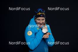 20.02.2020, Antholz, Italy (ITA): Anais Bescond (FRA) - IBU world championships biathlon, medals, Antholz (ITA). www.nordicfocus.com. © Manzoni/NordicFocus. Every downloaded picture is fee-liable.