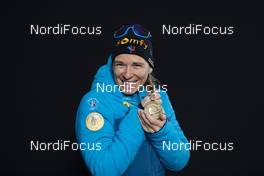20.02.2020, Antholz, Italy (ITA): Anais Bescond (FRA) - IBU world championships biathlon, medals, Antholz (ITA). www.nordicfocus.com. © Manzoni/NordicFocus. Every downloaded picture is fee-liable.