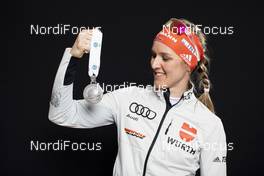 16.02.2020, Antholz, Italy (ITA): Denise Herrmann (GER) - IBU World Championships Biathlon, medals, Antholz (ITA). www.nordicfocus.com. © Manzoni/NordicFocus. Every downloaded picture is fee-liable.