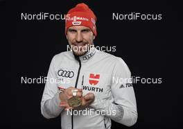 22.02.2020, Antholz, Italy (ITA): Arnd Peiffer (GER) - IBU world championships biathlon, medals, Antholz (ITA). www.nordicfocus.com. © Manzoni/NordicFocus. Every downloaded picture is fee-liable.