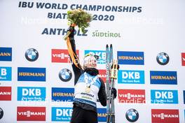 23.02.2020, Antholz, Italy (ITA): Marte Olsbu Roeiseland (NOR) - IBU world championships biathlon, medals, Antholz (ITA). www.nordicfocus.com. © Modica/NordicFocus. Every downloaded picture is fee-liable.