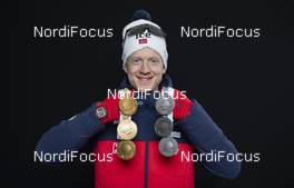 23.02.2020, Antholz, Italy (ITA): Johannes Thingnes Boe (NOR) - IBU world championships biathlon, medals, Antholz (ITA). www.nordicfocus.com. © Manzoni/NordicFocus. Every downloaded picture is fee-liable.