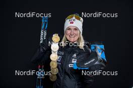 22.02.2020, Antholz, Italy (ITA): Marte Olsbu Roeiseland (NOR) - IBU world championships biathlon, medals, Antholz (ITA). www.nordicfocus.com. © Manzoni/NordicFocus. Every downloaded picture is fee-liable.