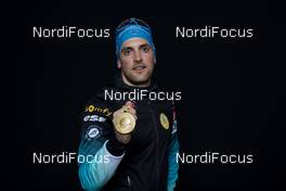 22.02.2020, Antholz, Italy (ITA): Simon Desthieux (FRA) - IBU world championships biathlon, medals, Antholz (ITA). www.nordicfocus.com. © Manzoni/NordicFocus. Every downloaded picture is fee-liable.