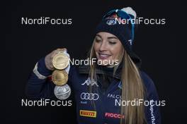 18.02.2020, Antholz, Italy (ITA): Dorothea Wierer (ITA) - IBU World Championships Biathlon, medals, Antholz (ITA). www.nordicfocus.com. © Manzoni/NordicFocus. Every downloaded picture is fee-liable.