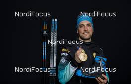 22.02.2020, Antholz, Italy (ITA): Simon Desthieux (FRA) - IBU world championships biathlon, medals, Antholz (ITA). www.nordicfocus.com. © Manzoni/NordicFocus. Every downloaded picture is fee-liable.