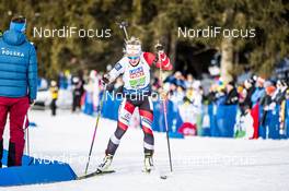 13.02.2020, Antholz, Italy (ITA): Katharina Innerhofer (AUT) - IBU World Championships Biathlon, relay mixed, Antholz (ITA). www.nordicfocus.com. © Modica/NordicFocus. Every downloaded picture is fee-liable.