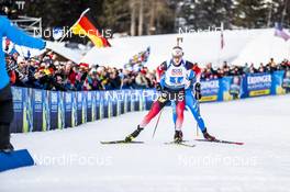 13.02.2020, Antholz, Italy (ITA): Johannes Thingnes Boe (NOR) - IBU World Championships Biathlon, relay mixed, Antholz (ITA). www.nordicfocus.com. © Modica/NordicFocus. Every downloaded picture is fee-liable.