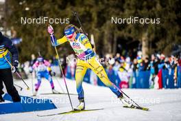 13.02.2020, Antholz, Italy (ITA): Hanna Oeberg (SWE) - IBU World Championships Biathlon, relay mixed, Antholz (ITA). www.nordicfocus.com. © Modica/NordicFocus. Every downloaded picture is fee-liable.