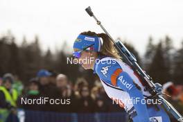 13.02.2020, Antholz, Italy (ITA): Lisa Vittozzi (ITA) - IBU World Championships Biathlon, relay mixed, Antholz (ITA). www.nordicfocus.com. © Manzoni/NordicFocus. Every downloaded picture is fee-liable.