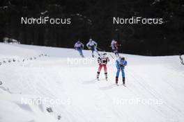 13.02.2020, Antholz, Italy (ITA): Tiril Eckhoff (NOR), Dorothea Wierer (ITAå), (l-r) - IBU World Championships Biathlon, relay mixed, Antholz (ITA). www.nordicfocus.com. © Manzoni/NordicFocus. Every downloaded picture is fee-liable.