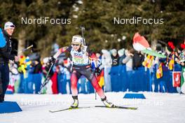 13.02.2020, Antholz, Italy (ITA): Tiril Eckhoff (NOR) - IBU World Championships Biathlon, relay mixed, Antholz (ITA). www.nordicfocus.com. © Modica/NordicFocus. Every downloaded picture is fee-liable.