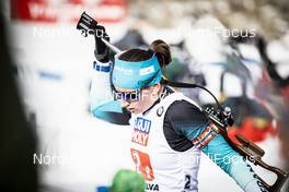 13.02.2020, Antholz, Italy (ITA): Julia Simon (FRA) - IBU World Championships Biathlon, relay mixed, Antholz (ITA). www.nordicfocus.com. © Modica/NordicFocus. Every downloaded picture is fee-liable.