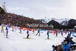 13.02.2020, Antholz, Italy (ITA): Event Feature: Start of the race - IBU World Championships Biathlon, relay mixed, Antholz (ITA). www.nordicfocus.com. © Manzoni/NordicFocus. Every downloaded picture is fee-liable.