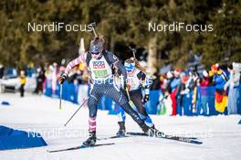13.02.2020, Antholz, Italy (ITA): Clare Egan (USA) - IBU World Championships Biathlon, relay mixed, Antholz (ITA). www.nordicfocus.com. © Modica/NordicFocus. Every downloaded picture is fee-liable.