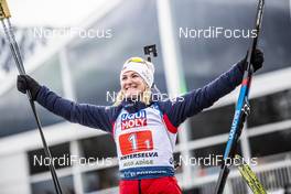 13.02.2020, Antholz, Italy (ITA): Marte Olsbu Roeiseland (NOR) - IBU World Championships Biathlon, relay mixed, Antholz (ITA). www.nordicfocus.com. © Modica/NordicFocus. Every downloaded picture is fee-liable.