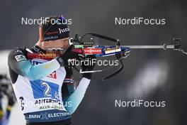 13.02.2020, Antholz, Italy (ITA): Quentin Fillon Maillet (FRA) - IBU World Championships Biathlon, relay mixed, Antholz (ITA). www.nordicfocus.com. © Manzoni/NordicFocus. Every downloaded picture is fee-liable.