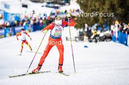 13.02.2020, Antholz, Italy (ITA): Emma Lunder (CAN) - IBU World Championships Biathlon, relay mixed, Antholz (ITA). www.nordicfocus.com. © Modica/NordicFocus. Every downloaded picture is fee-liable.