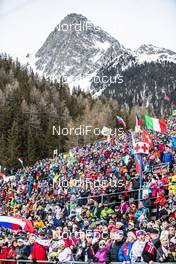 13.02.2020, Antholz, Italy (ITA): Spectators   - IBU World Championships Biathlon, relay mixed, Antholz (ITA). www.nordicfocus.com. © Modica/NordicFocus. Every downloaded picture is fee-liable.