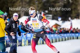 13.02.2020, Antholz, Italy (ITA): Tarjei Boe (NOR) - IBU World Championships Biathlon, relay mixed, Antholz (ITA). www.nordicfocus.com. © Modica/NordicFocus. Every downloaded picture is fee-liable.
