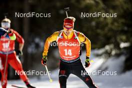16.02.2020, Antholz, Italy (ITA): Benedikt Doll (GER) - IBU World Championships Biathlon, pursuit men, Antholz (ITA). www.nordicfocus.com. © Modica/NordicFocus. Every downloaded picture is fee-liable.