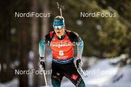 16.02.2020, Antholz, Italy (ITA): Emilien Jacquelin (FRA) - IBU World Championships Biathlon, pursuit men, Antholz (ITA). www.nordicfocus.com. © Modica/NordicFocus. Every downloaded picture is fee-liable.