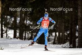 16.02.2020, Antholz, Italy (ITA): Lukas Hofer (ITA) - IBU World Championships Biathlon, pursuit men, Antholz (ITA). www.nordicfocus.com. © Modica/NordicFocus. Every downloaded picture is fee-liable.