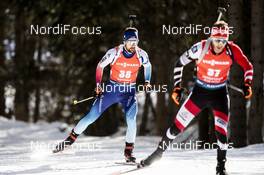 16.02.2020, Antholz, Italy (ITA): Mario Dolder (SUI) - IBU World Championships Biathlon, pursuit men, Antholz (ITA). www.nordicfocus.com. © Modica/NordicFocus. Every downloaded picture is fee-liable.