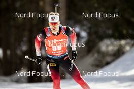 16.02.2020, Antholz, Italy (ITA): Erlend Bjoentegaard (NOR) - IBU World Championships Biathlon, pursuit men, Antholz (ITA). www.nordicfocus.com. © Modica/NordicFocus. Every downloaded picture is fee-liable.