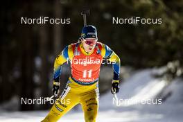 16.02.2020, Antholz, Italy (ITA): Sebastian Samuelsson (SWE) - IBU World Championships Biathlon, pursuit men, Antholz (ITA). www.nordicfocus.com. © Modica/NordicFocus. Every downloaded picture is fee-liable.
