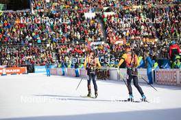 16.02.2020, Antholz, Italy (ITA): Philipp Horn (GER), Arnd Peiffer (GER), (l-r) - IBU World Championships Biathlon, pursuit men, Antholz (ITA). www.nordicfocus.com. © Manzoni/NordicFocus. Every downloaded picture is fee-liable.