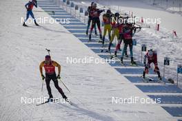 16.02.2020, Antholz, Italy (ITA): Arnd Peiffer (GER) - IBU World Championships Biathlon, pursuit men, Antholz (ITA). www.nordicfocus.com. © Manzoni/NordicFocus. Every downloaded picture is fee-liable.