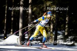 16.02.2020, Antholz, Italy (ITA): Mona Brorsson (SWE) - IBU World Championships Biathlon, pursuit women, Antholz (ITA). www.nordicfocus.com. © Modica/NordicFocus. Every downloaded picture is fee-liable.