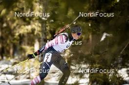 16.02.2020, Antholz, Italy (ITA): Susan Dunklee (USA) - IBU World Championships Biathlon, pursuit women, Antholz (ITA). www.nordicfocus.com. © Modica/NordicFocus. Every downloaded picture is fee-liable.