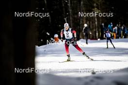 16.02.2020, Antholz, Italy (ITA): Ingrid Landmark Tandrevold (NOR) - IBU World Championships Biathlon, pursuit women, Antholz (ITA). www.nordicfocus.com. © Modica/NordicFocus. Every downloaded picture is fee-liable.