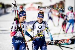 16.02.2020, Antholz, Italy (ITA): Aita Gasparin (SUI), Elisa Gasparin (SUI), (l-r)  - IBU World Championships Biathlon, pursuit women, Antholz (ITA). www.nordicfocus.com. © Modica/NordicFocus. Every downloaded picture is fee-liable.