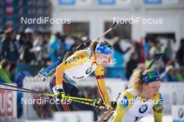 16.02.2020, Antholz, Italy (ITA): Franziska Preuss (GER) - IBU World Championships Biathlon, pursuit women, Antholz (ITA). www.nordicfocus.com. © Manzoni/NordicFocus. Every downloaded picture is fee-liable.