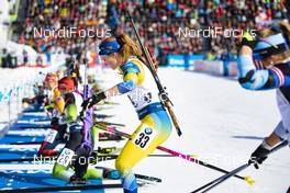 16.02.2020, Antholz, Italy (ITA): Mona Brorsson (SWE) - IBU World Championships Biathlon, pursuit women, Antholz (ITA). www.nordicfocus.com. © Manzoni/NordicFocus. Every downloaded picture is fee-liable.