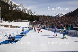 16.02.2020, Antholz, Italy (ITA): Event Feature: undefined athletes compete at the shooting range - IBU World Championships Biathlon, pursuit women, Antholz (ITA). www.nordicfocus.com. © Manzoni/NordicFocus. Every downloaded picture is fee-liable.