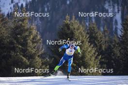 22.02.2020, Antholz, Italy (ITA): Raman Yaliotnau (BLR) - IBU world championships biathlon, relay men, Antholz (ITA). www.nordicfocus.com. © Manzoni/NordicFocus. Every downloaded picture is fee-liable.