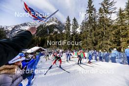 22.02.2020, Antholz, Italy (ITA): Start of the race   - IBU World Championships Biathlon, relay men, Antholz (ITA). www.nordicfocus.com. © Modica/NordicFocus. Every downloaded picture is fee-liable.