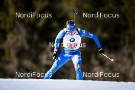 22.02.2020, Antholz, Italy (ITA): Lukas Hofer (ITA) - IBU World Championships Biathlon, relay men, Antholz (ITA). www.nordicfocus.com. © Modica/NordicFocus. Every downloaded picture is fee-liable.