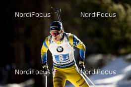 22.02.2020, Antholz, Italy (ITA): Sebastian Samuelsson (SWE) - IBU World Championships Biathlon, relay men, Antholz (ITA). www.nordicfocus.com. © Modica/NordicFocus. Every downloaded picture is fee-liable.