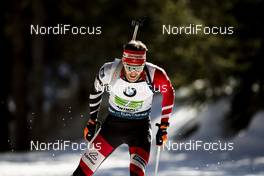 22.02.2020, Antholz, Italy (ITA): Simon Eder (AUT) - IBU World Championships Biathlon, relay men, Antholz (ITA). www.nordicfocus.com. © Modica/NordicFocus. Every downloaded picture is fee-liable.