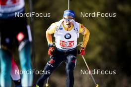 22.02.2020, Antholz, Italy (ITA): Erik Lesser (GER) - IBU World Championships Biathlon, relay men, Antholz (ITA). www.nordicfocus.com. © Modica/NordicFocus. Every downloaded picture is fee-liable.