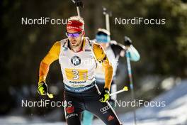 22.02.2020, Antholz, Italy (ITA): Arnd Peiffer (GER) - IBU World Championships Biathlon, relay men, Antholz (ITA). www.nordicfocus.com. © Modica/NordicFocus. Every downloaded picture is fee-liable.