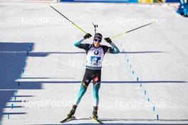 22.02.2020, Antholz, Italy (ITA): Quentin Fillon Maillet (FRA) - IBU World Championships Biathlon, relay men, Antholz (ITA). www.nordicfocus.com. © Modica/NordicFocus. Every downloaded picture is fee-liable.